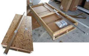 Global Sales Packs Glass in Custom Crate for Safe Shipping
