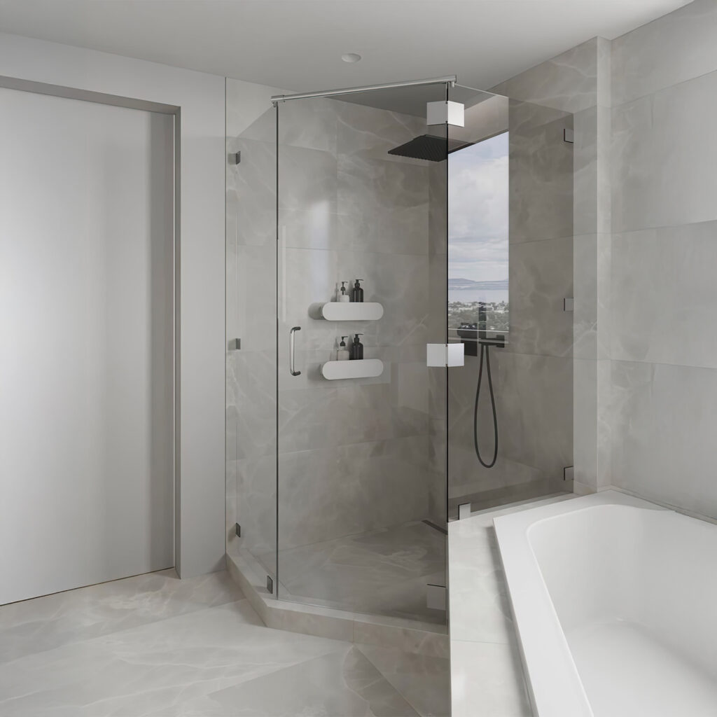 Frameless shower 2