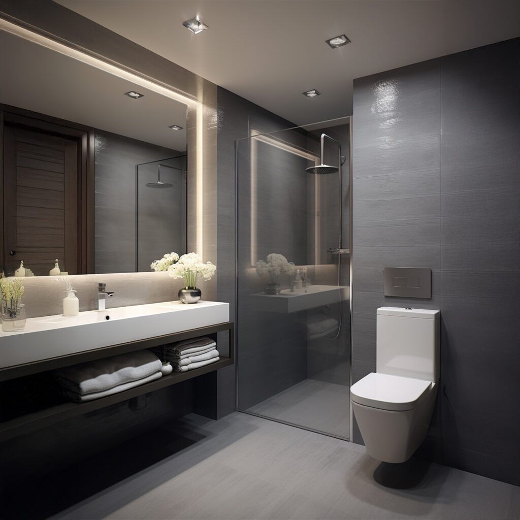 Frameless shower 5